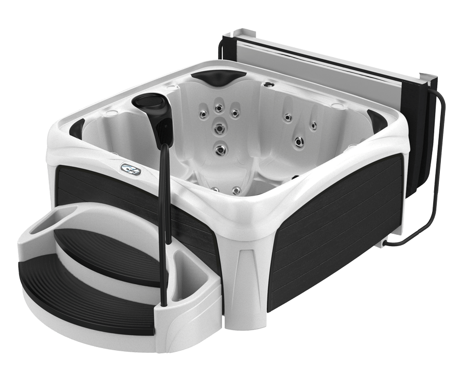 730S.White crossover hot tub